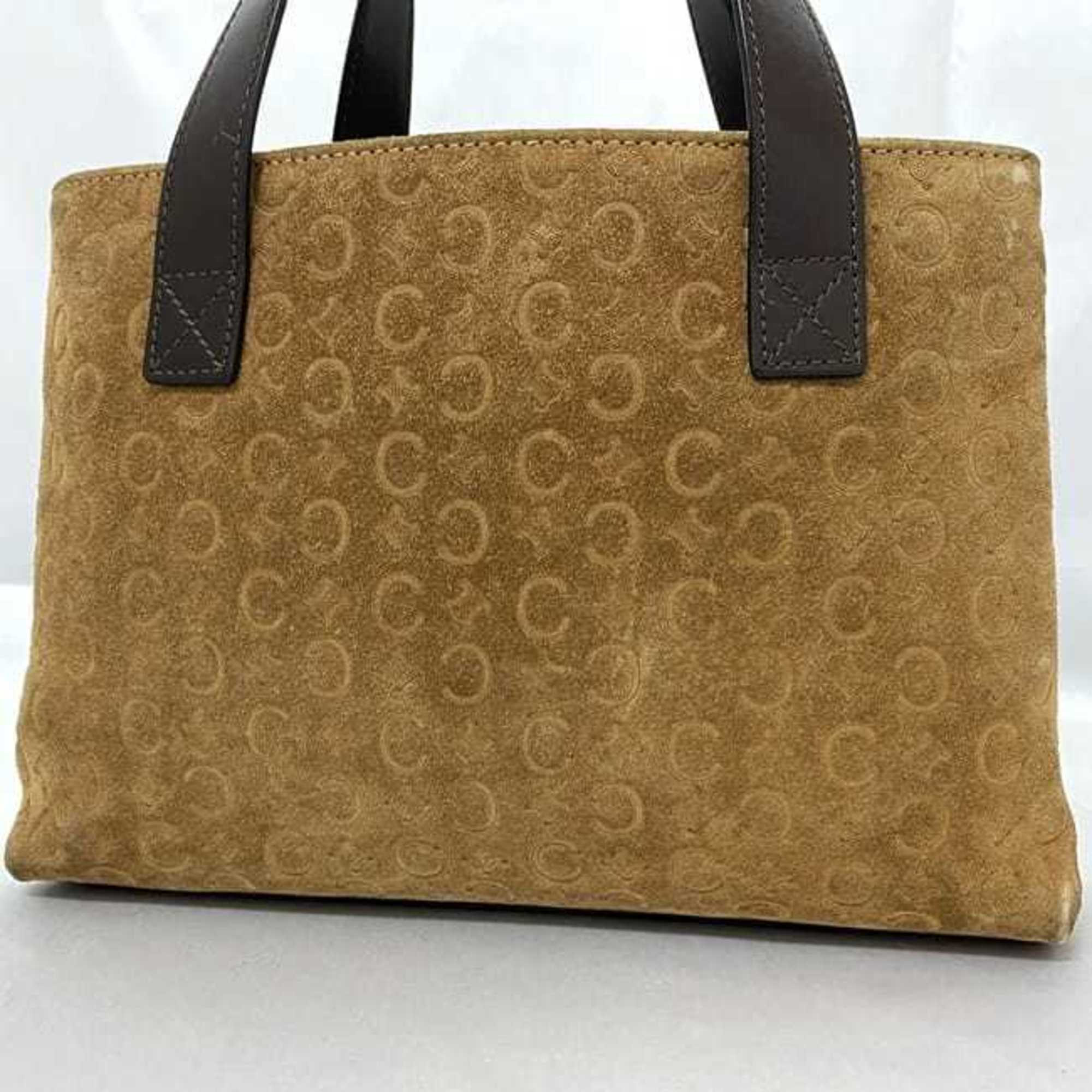 Celine Brown Suede Leather Handbag