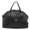 Gucci Black Leather Handbag Shoulder Bag Tote Bag (Pre-Owned)