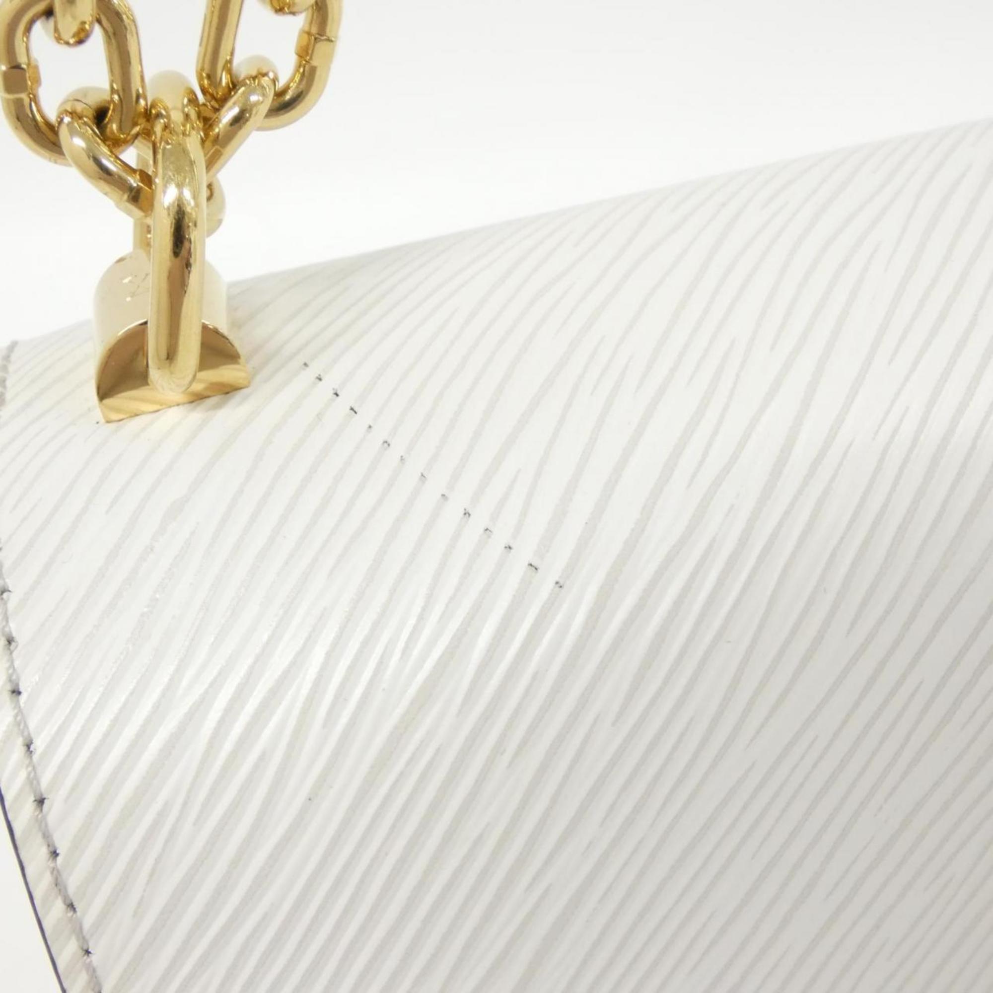 Louis Vuitton White Leather Shoulder Bag