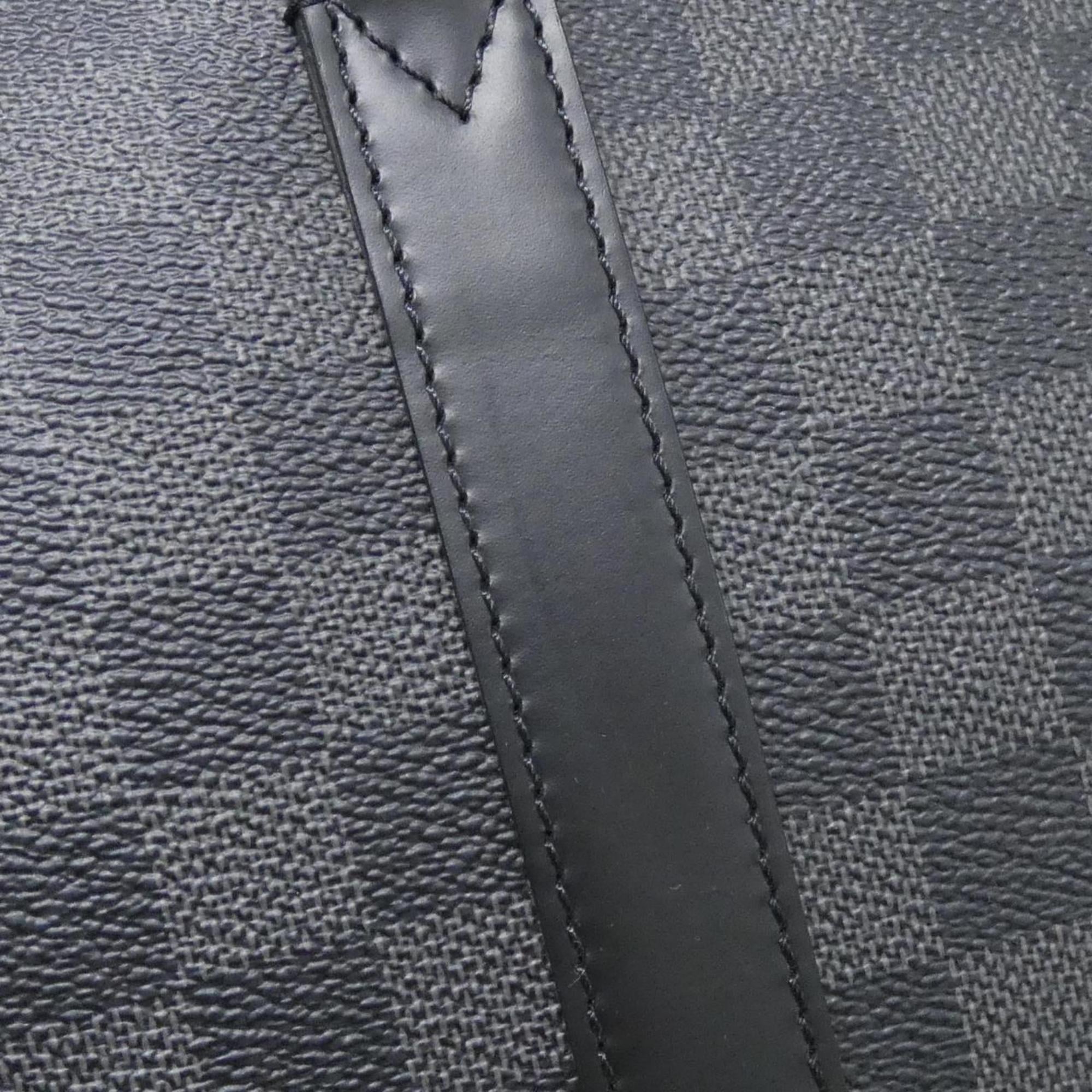 Louis Vuitton Dark Gray Graphite Coated Canvas Briefcase Handbag