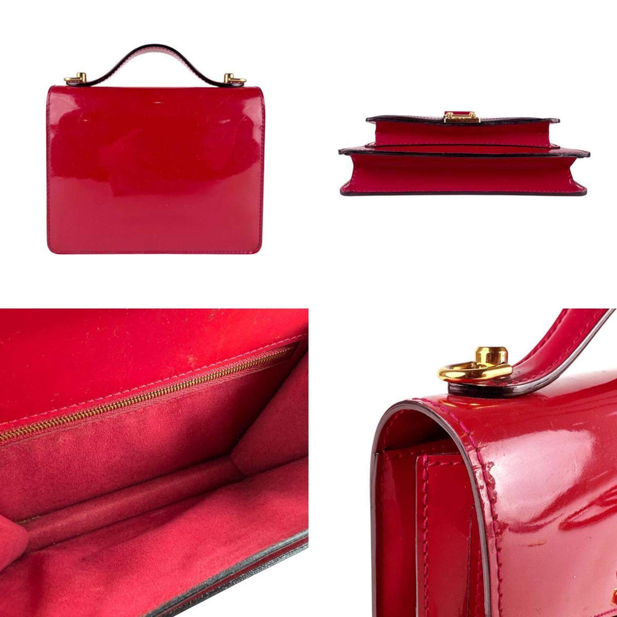 Louis Vuitton Indian Rose Monogram Vernis Handbag Shoulder Bag