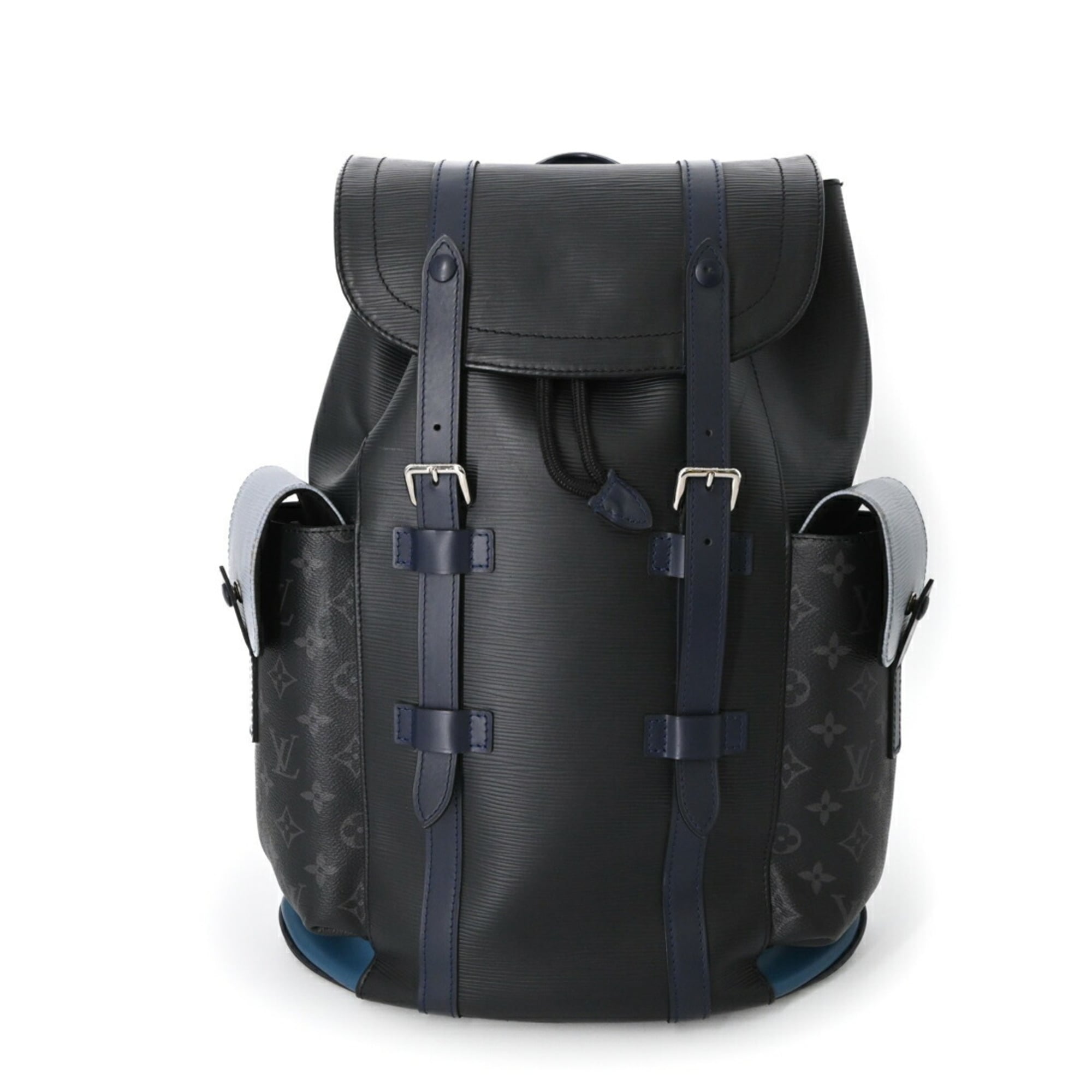 Louis Vuitton Black Blue Gray Monogram Eclipse Monogram Eclipse Epi Leather Backpack