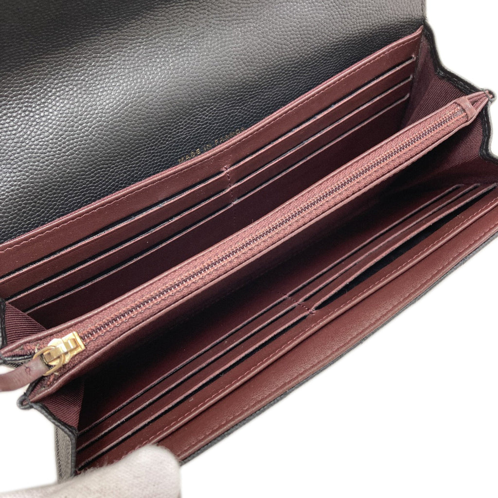 Chanel Black Long Wallet (Bi-Fold)