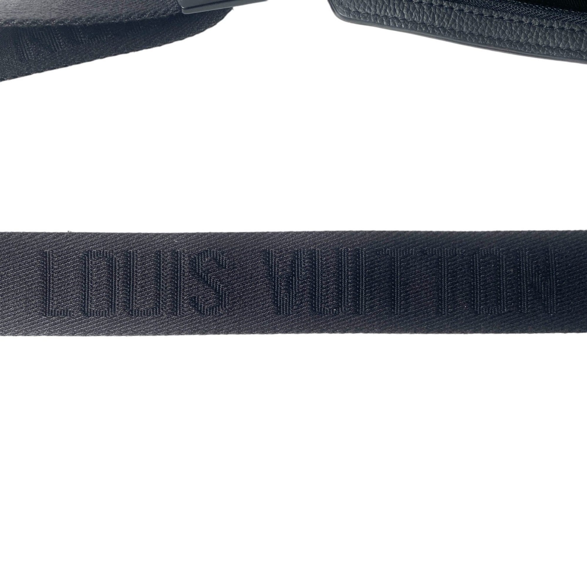 Louis Vuitton Black Leather Sling Bag