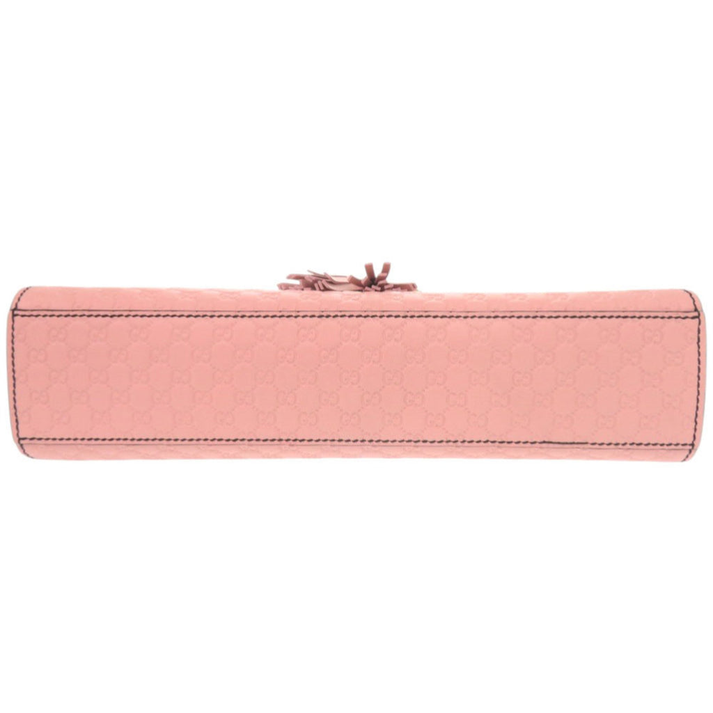 Gucci Pink Leather Shoulder Bag (Pre-Owned)
