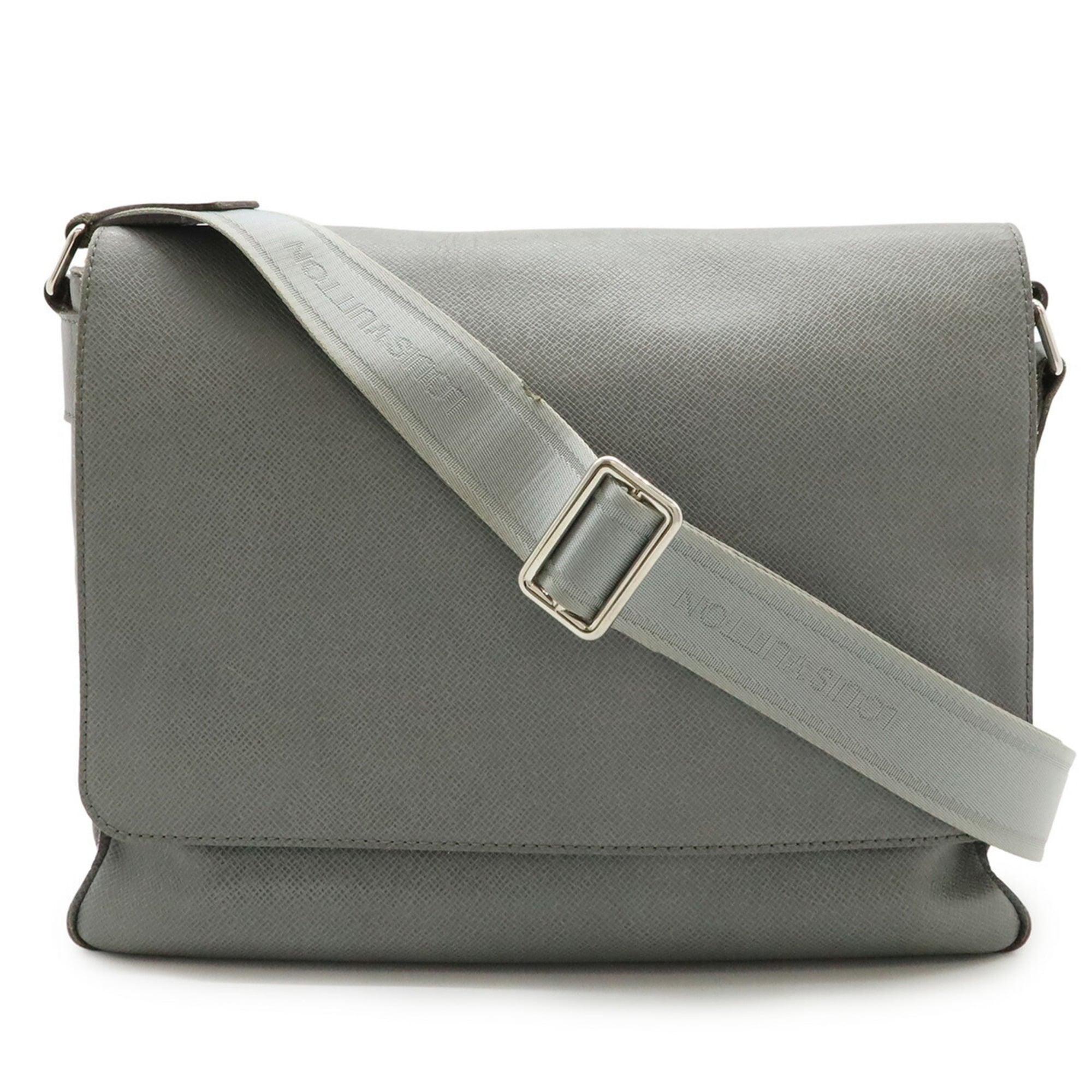 Louis Vuitton Gray Leather Handbag Shoulder Bag
