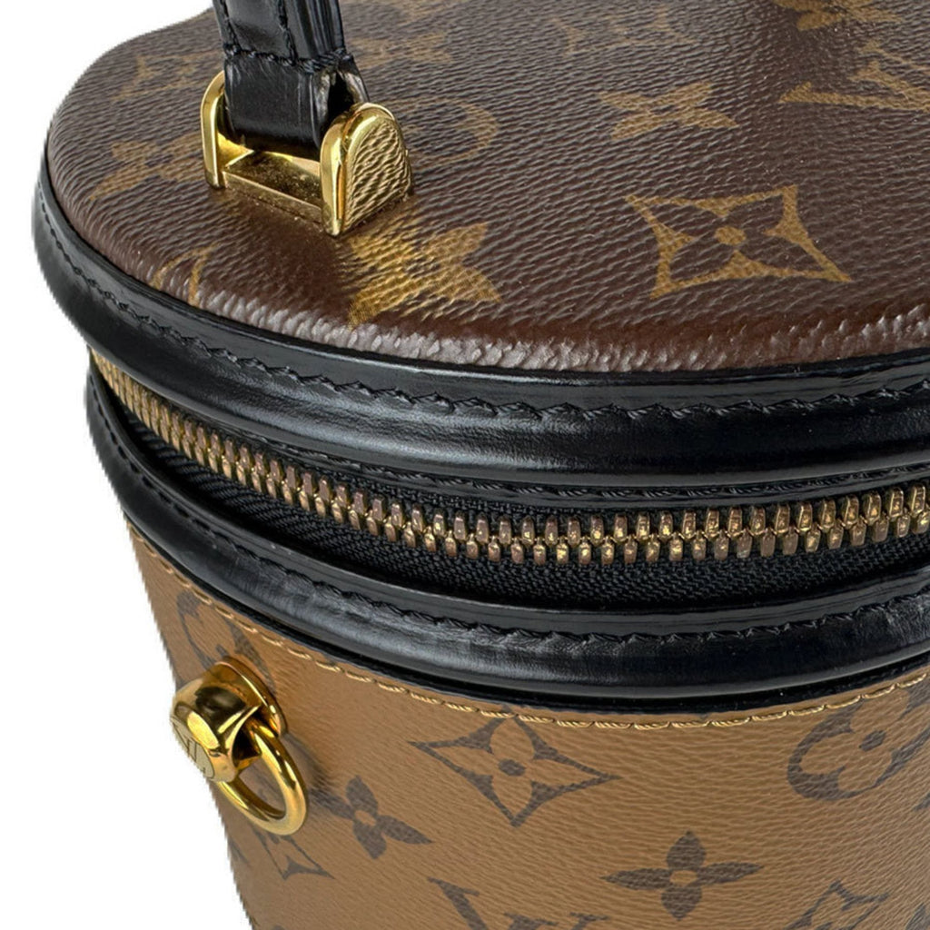 Louis Vuitton Black Brown Monogram Reverse Monogram Reverse Handbag Shoulder Bag