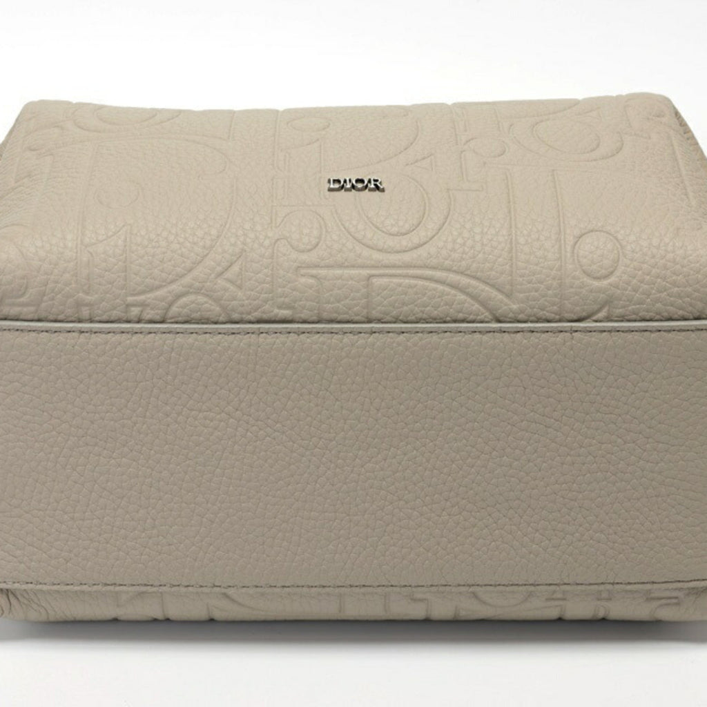 Christian Dior Gray Leather Pouch (Pre-Owned)