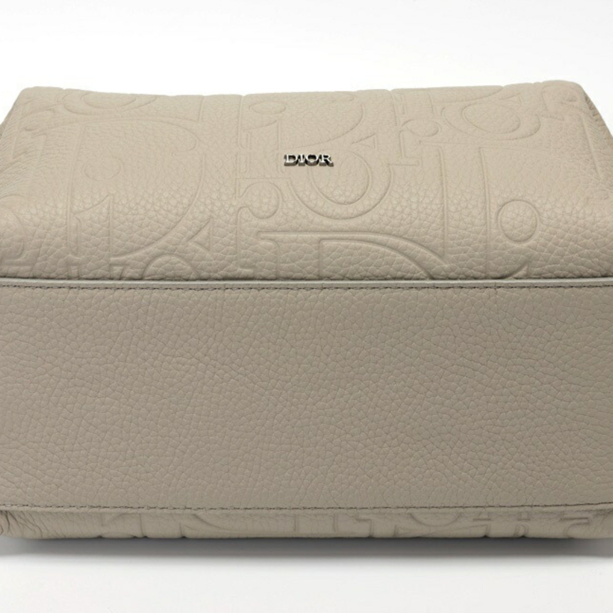 Christian Dior Gray Leather Pouch (Pre-Owned)