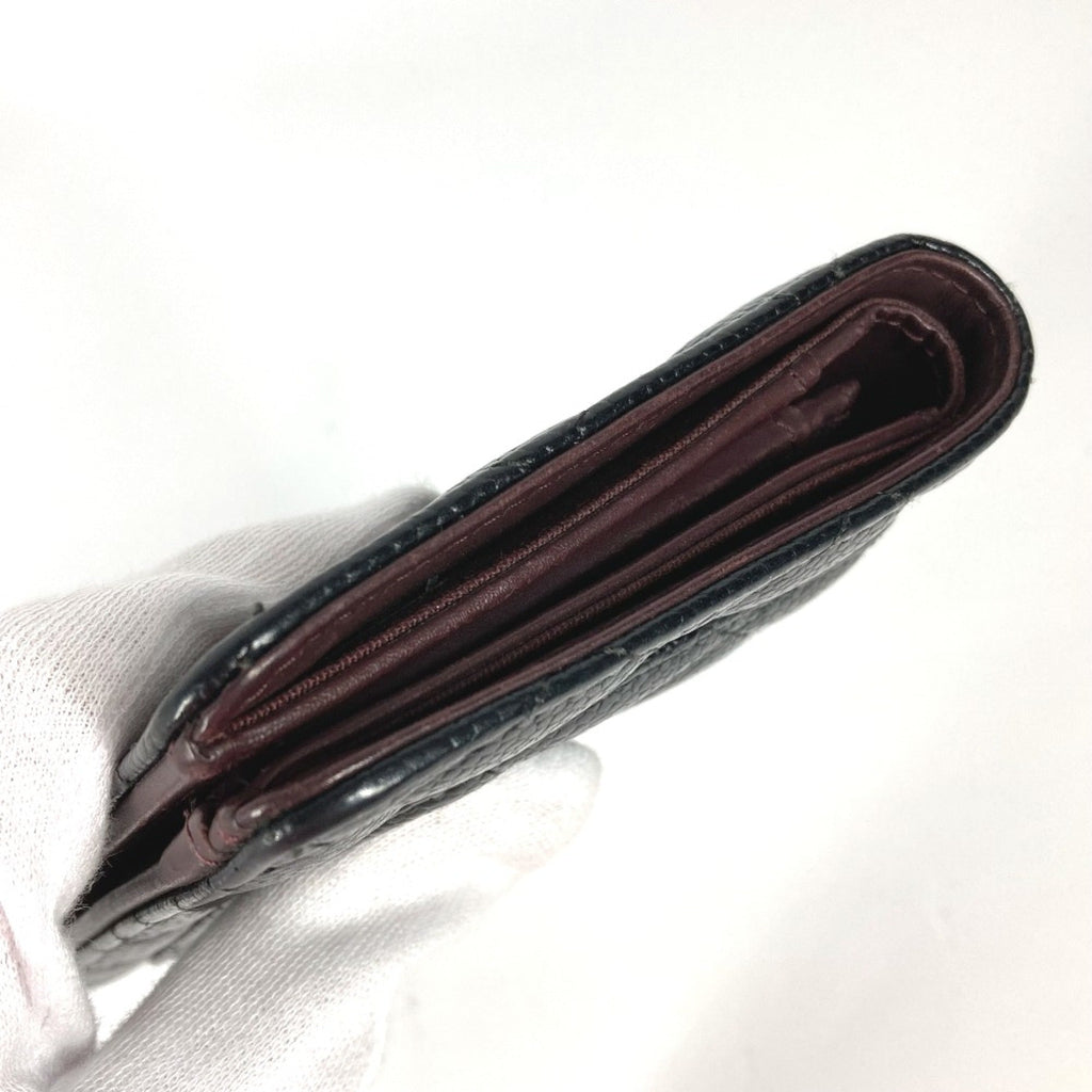 Chanel Black Leather Long Wallet (Bi-Fold)