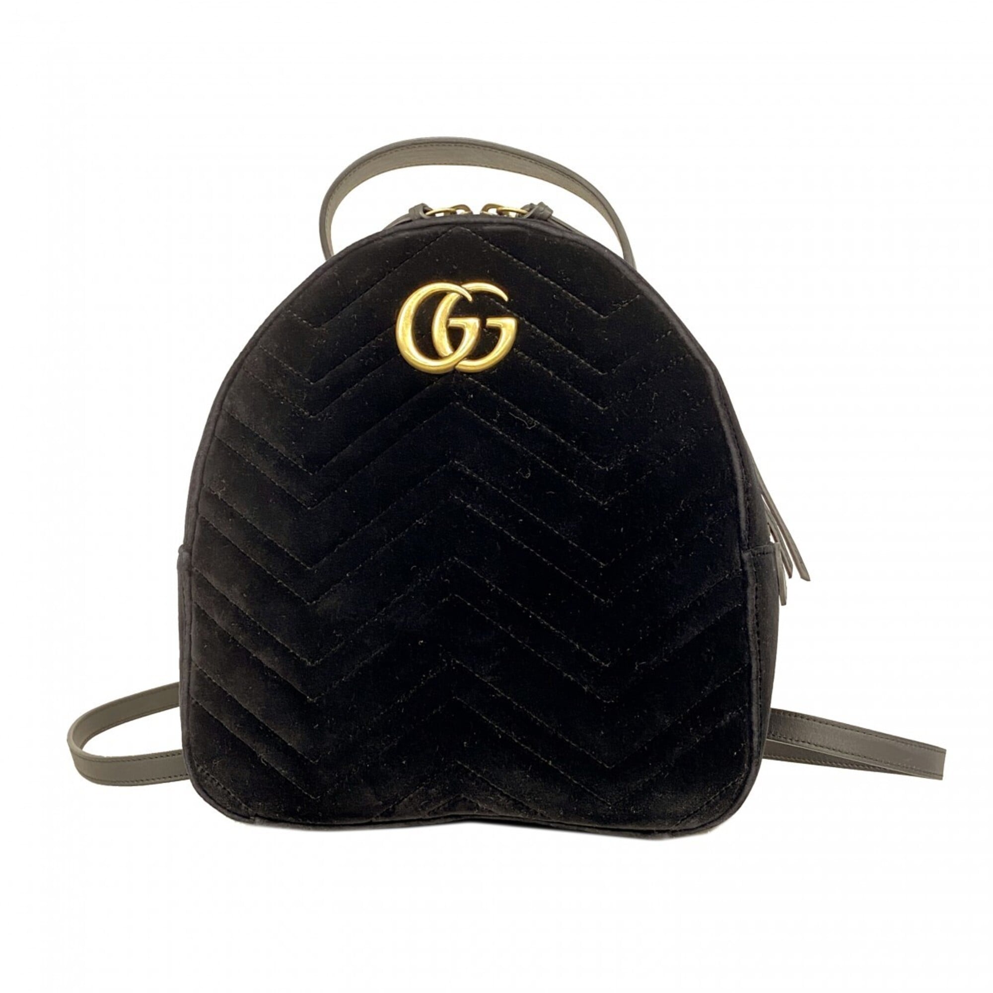 Gucci Black Velvet Backpack (Pre-Owned)