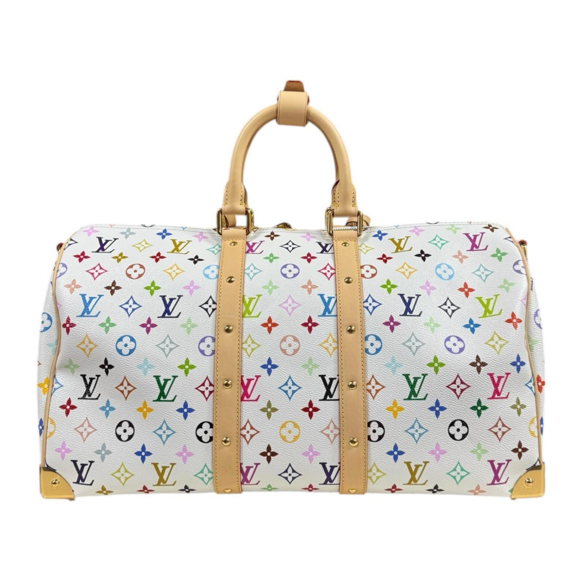 Louis Vuitton Monogram Multicolore Multi-Color White Monogram Multicolore Boston Bag