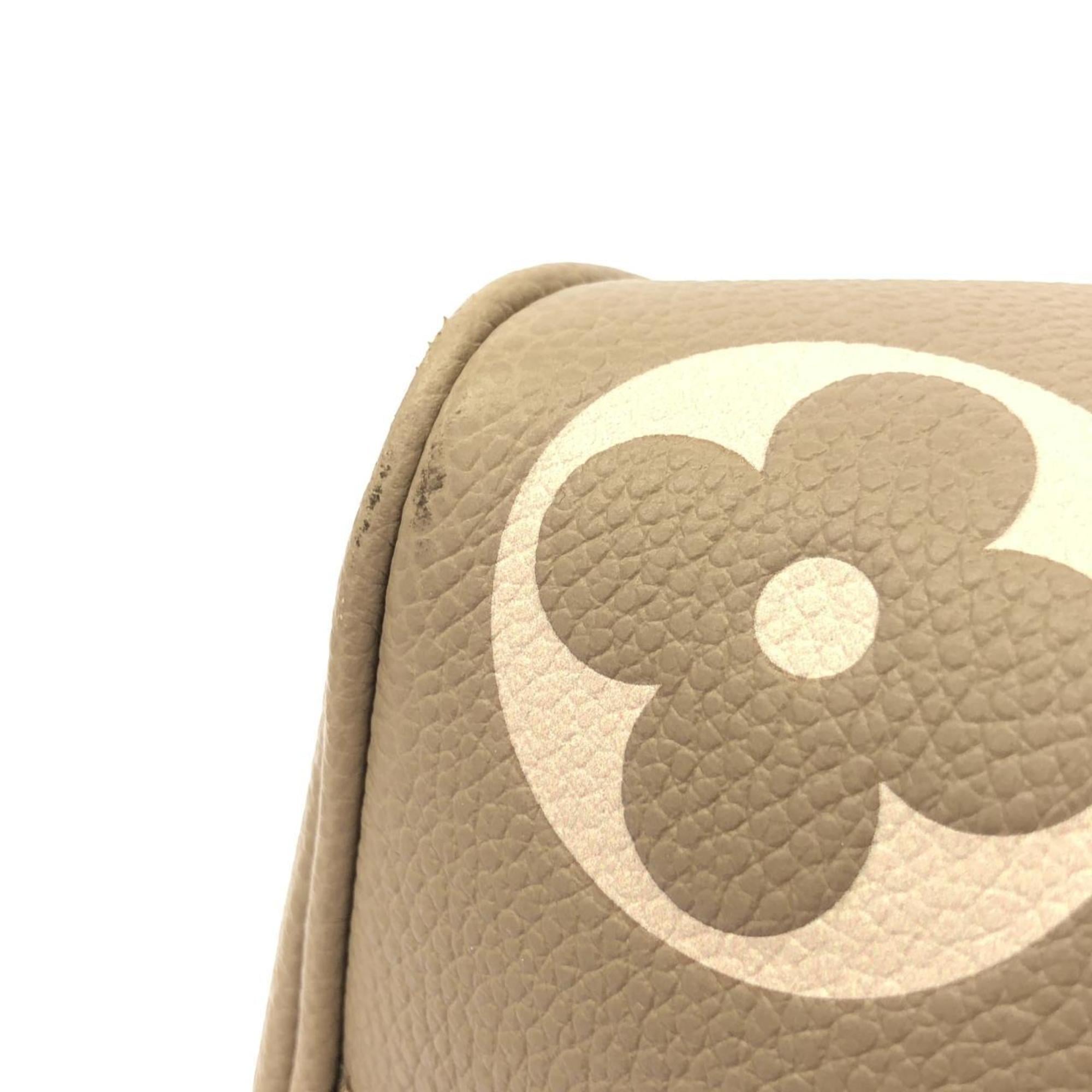 Louis Vuitton Cream Tourterelle Leather Boston Bag