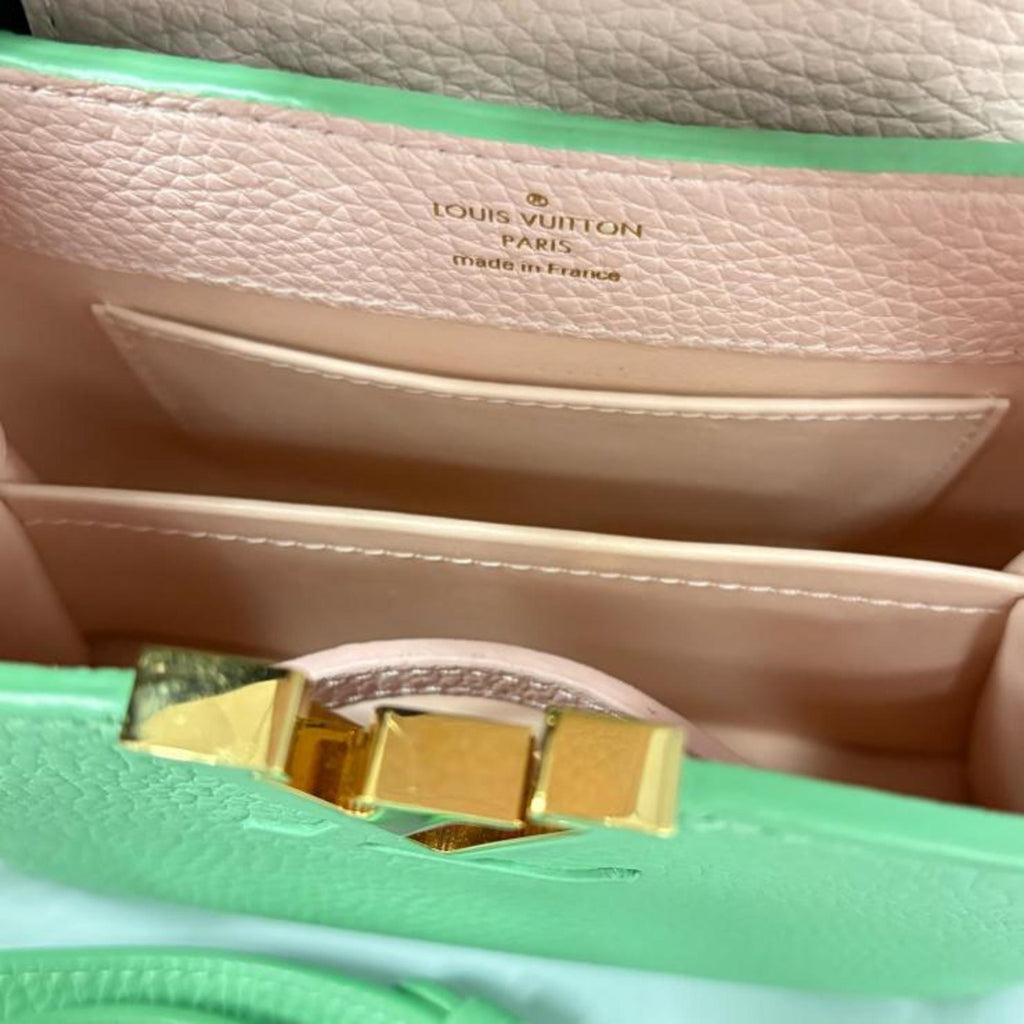 Louis Vuitton Green Leather Handbag