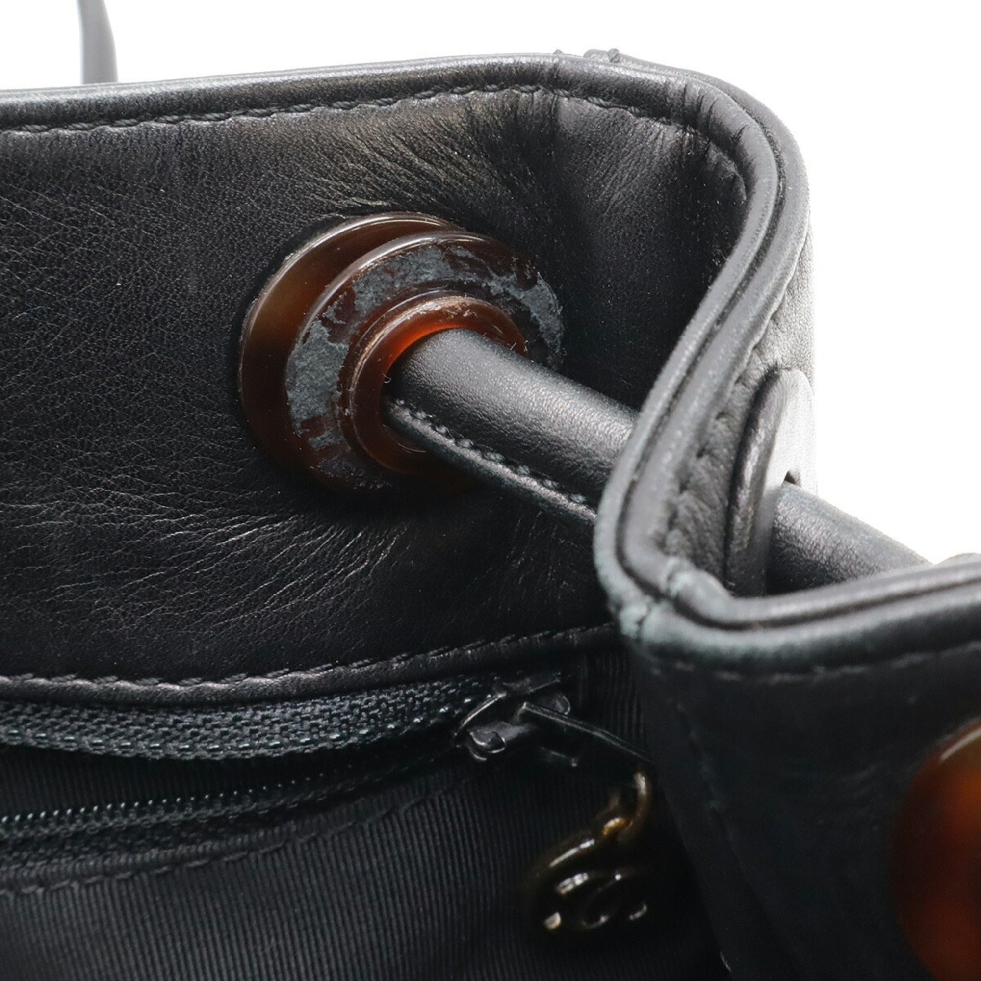 Chanel Black Leather Shoulder Bag