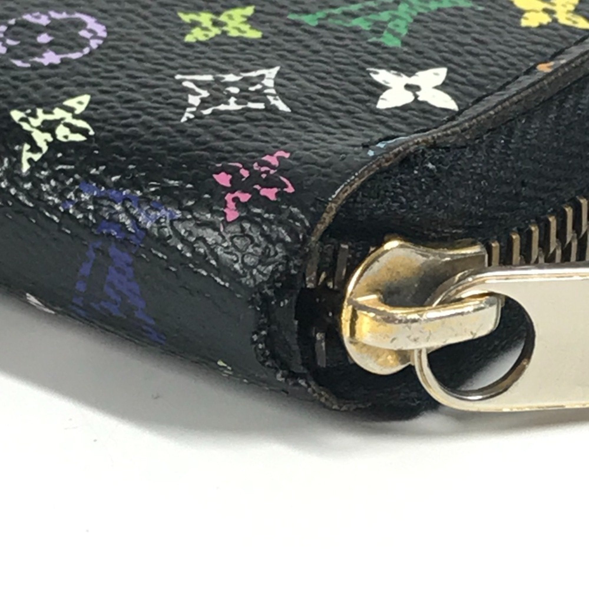 Louis Vuitton Black Multi-Color Noir Monogram Multicolore Canvas Long Wallet