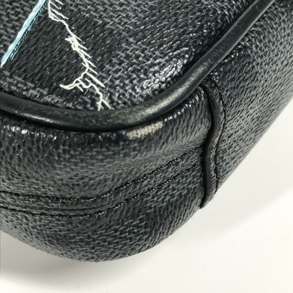 Louis Vuitton Black Damier Graphite Pochette Shoulder Bag