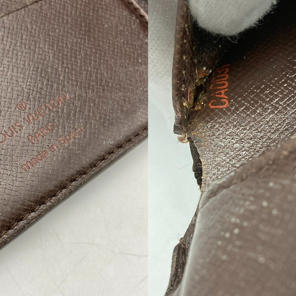 Louis Vuitton Brown Pvc Leather Wallet