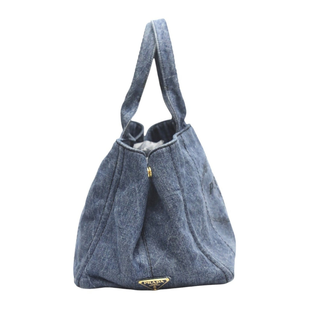 Prada Blue Denim Tote Bag
