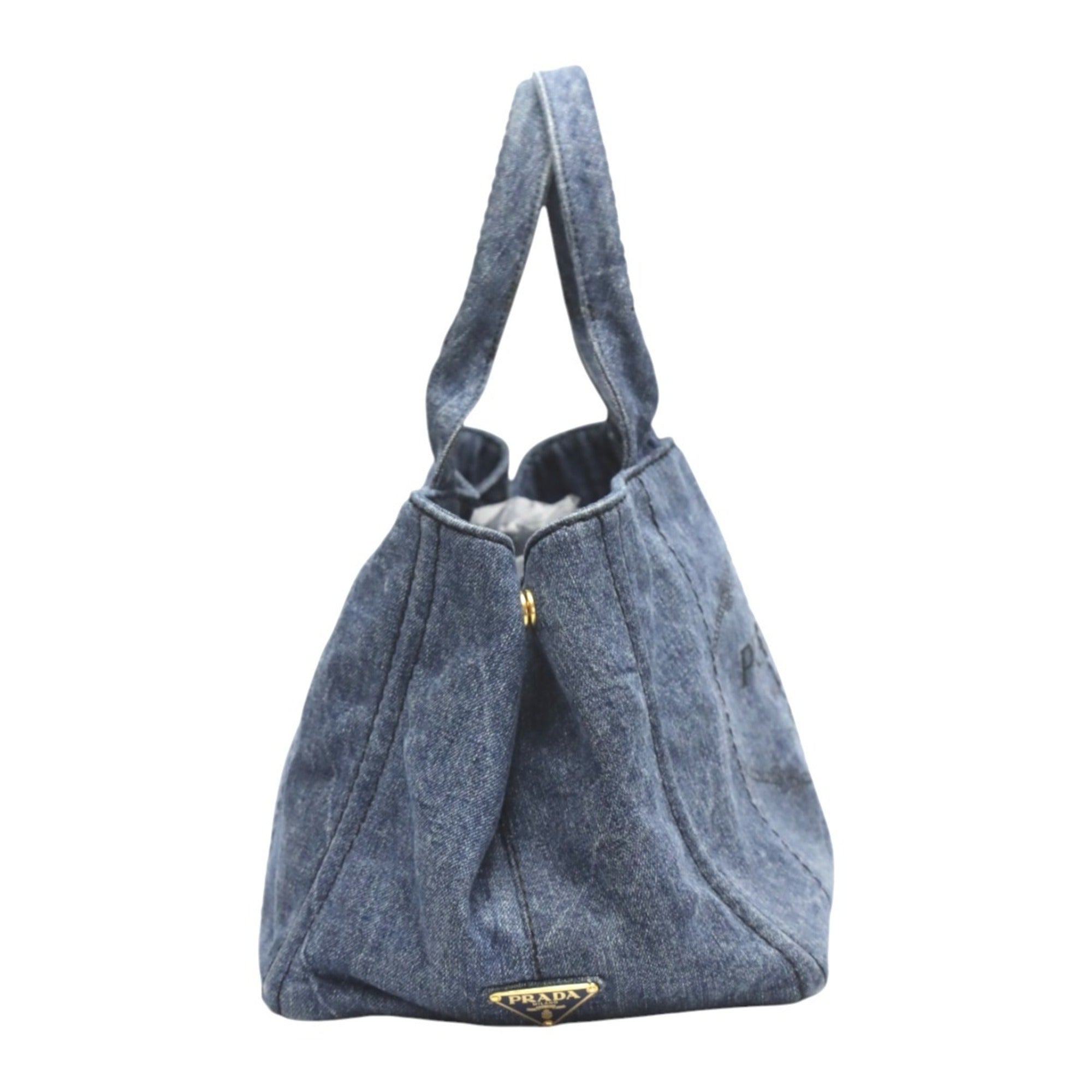 Prada Blue Denim Tote Bag