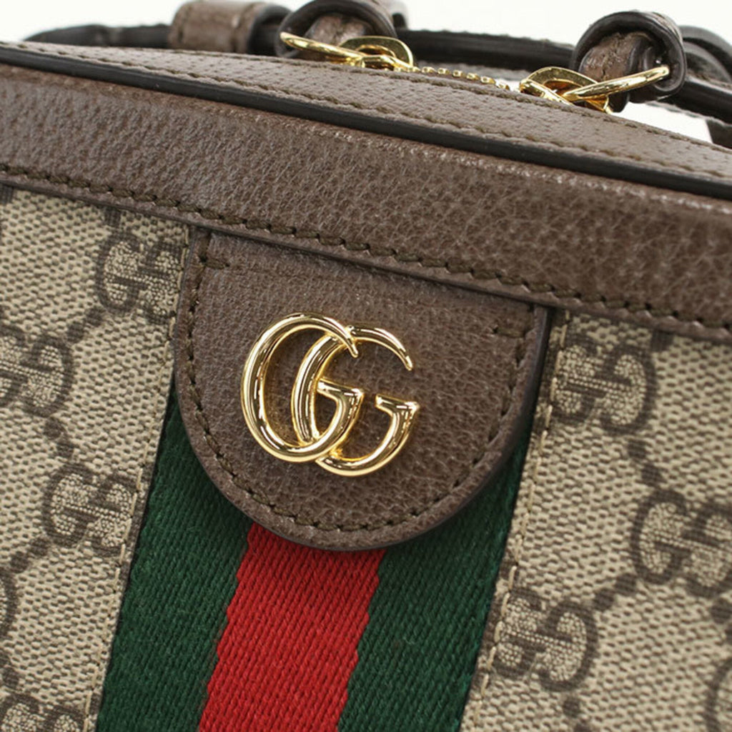 Gucci Beige Pvc Leather Shoulder Bag (Pre-Owned)