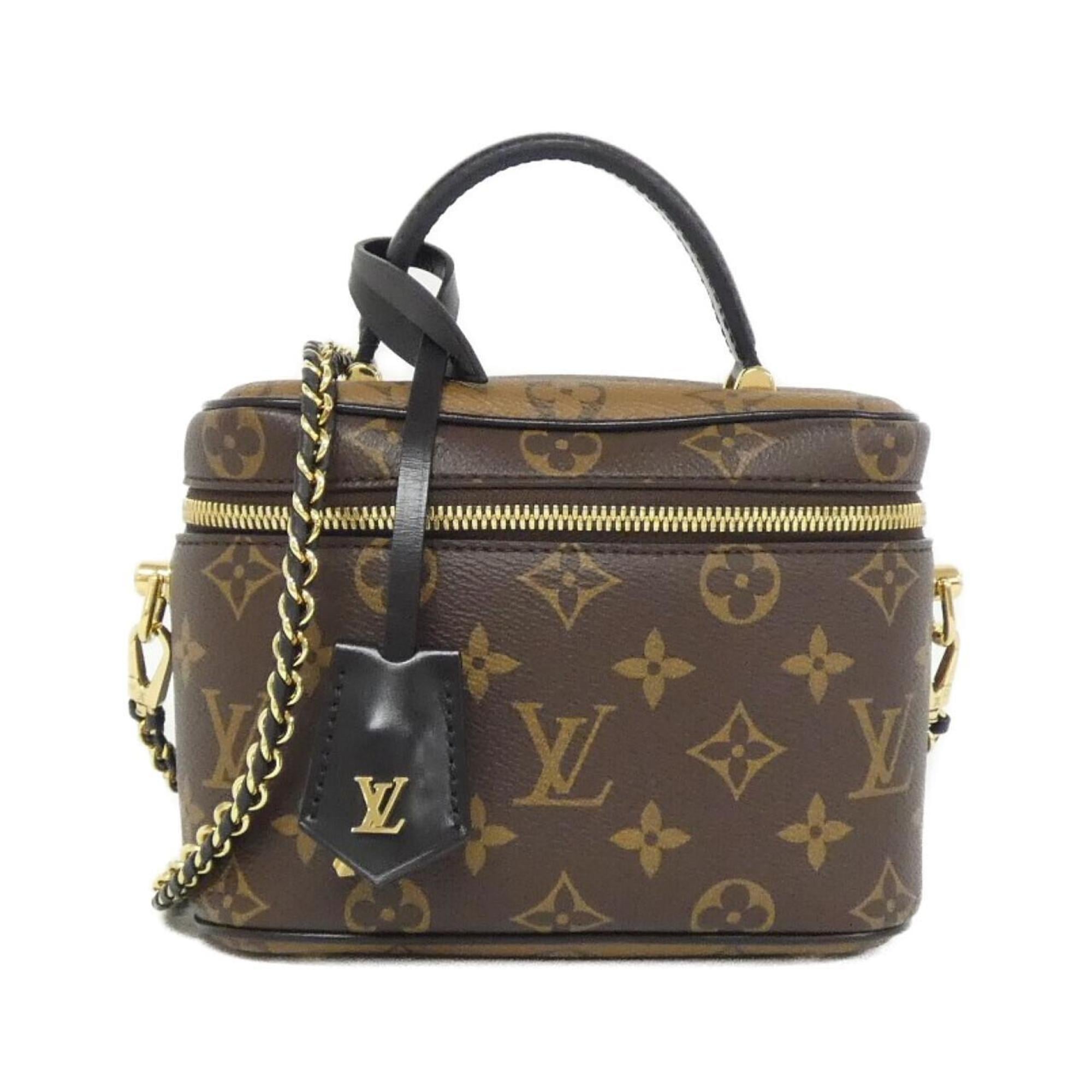 Louis Vuitton Marron Coated Canvas Handbag