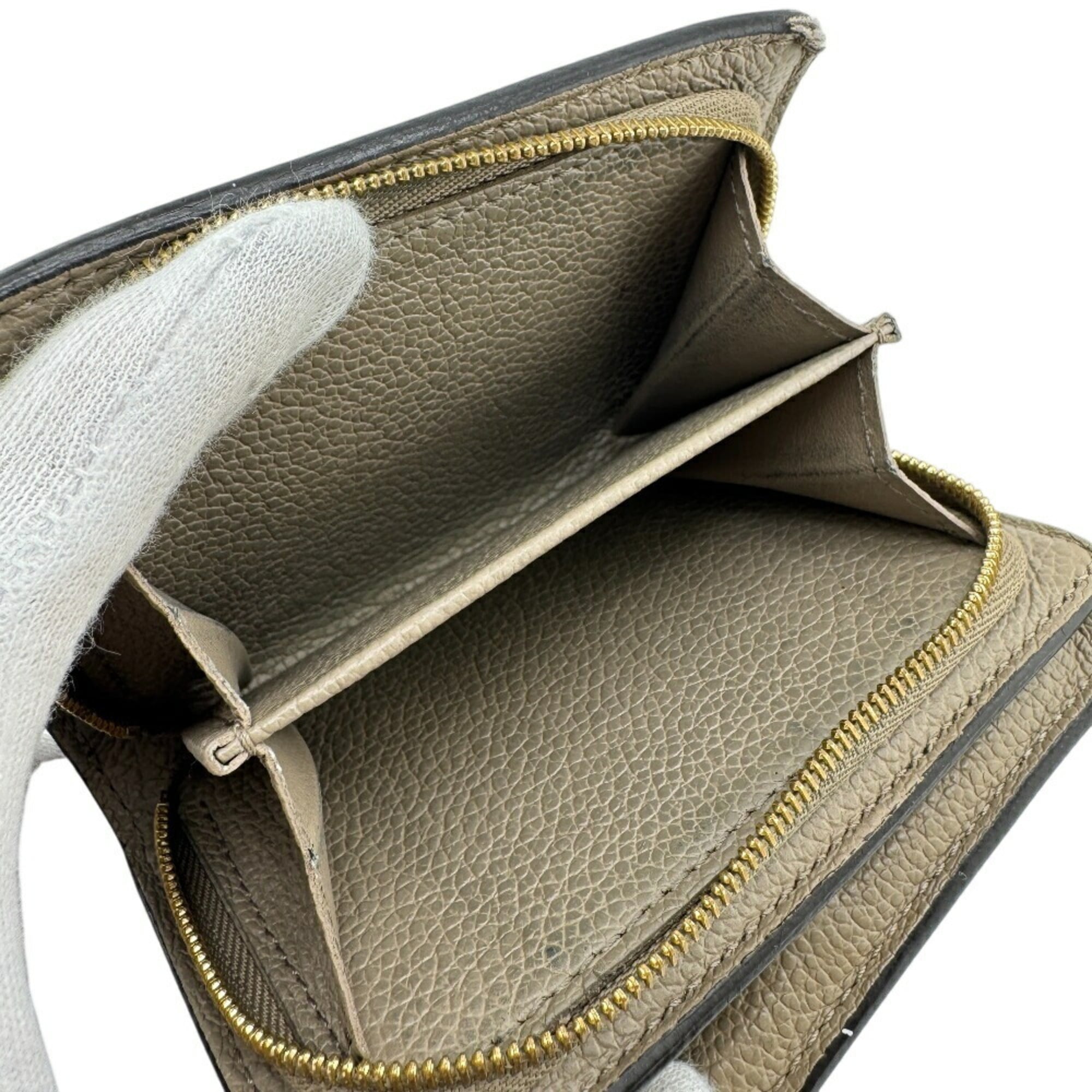 Louis Vuitton Beige Bicolor Monogram Tourterelle Monogram Empreinte Leather Wallet