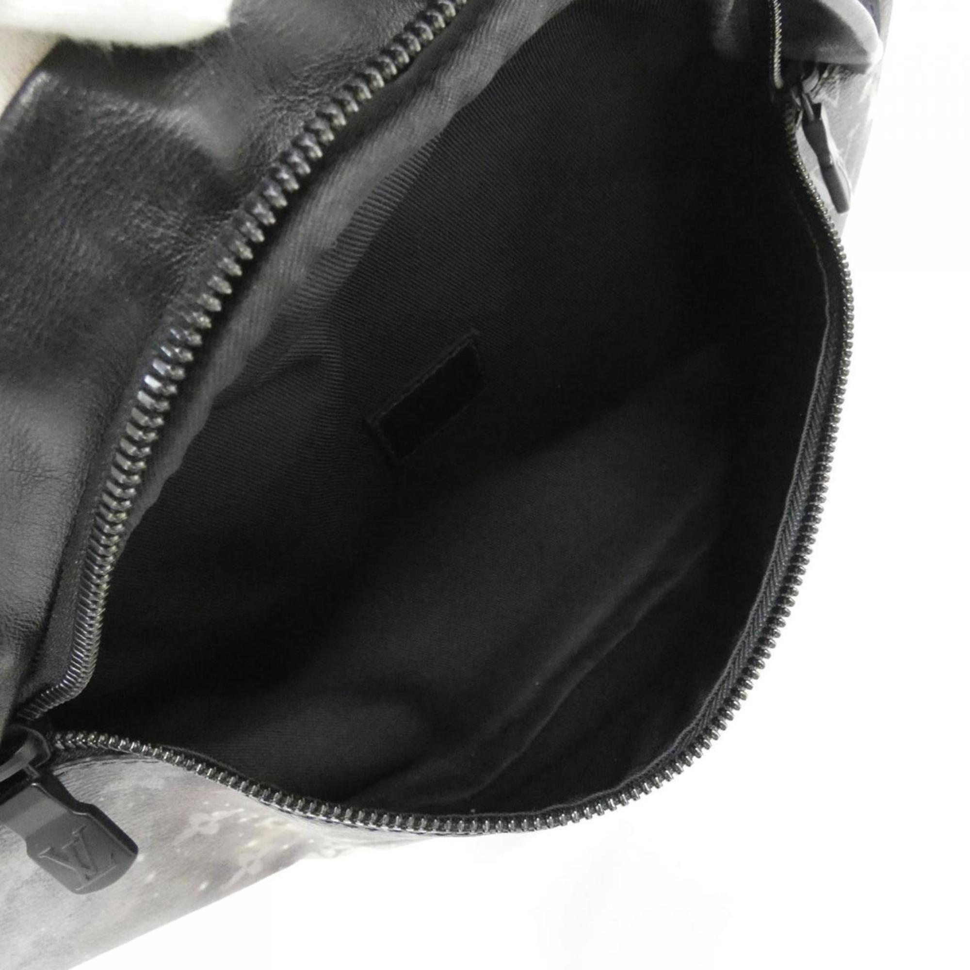 Louis Vuitton Black Coated Canvas Shoulder Bag