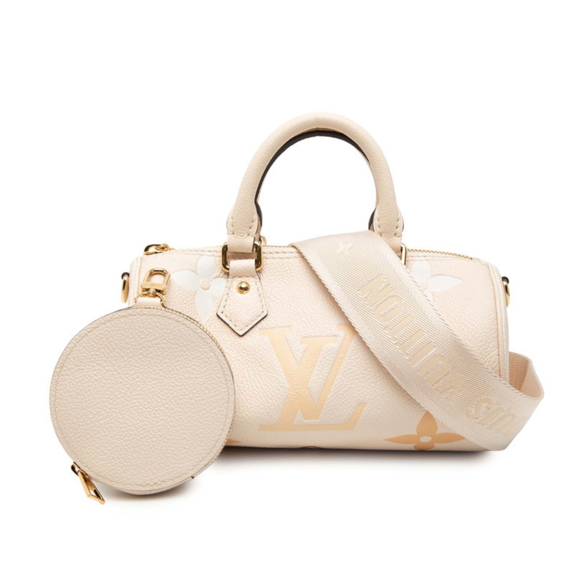 Louis Vuitton Beige Monogram Saffron Monogram Empreinte Handbag Pouch Shoulder Bag