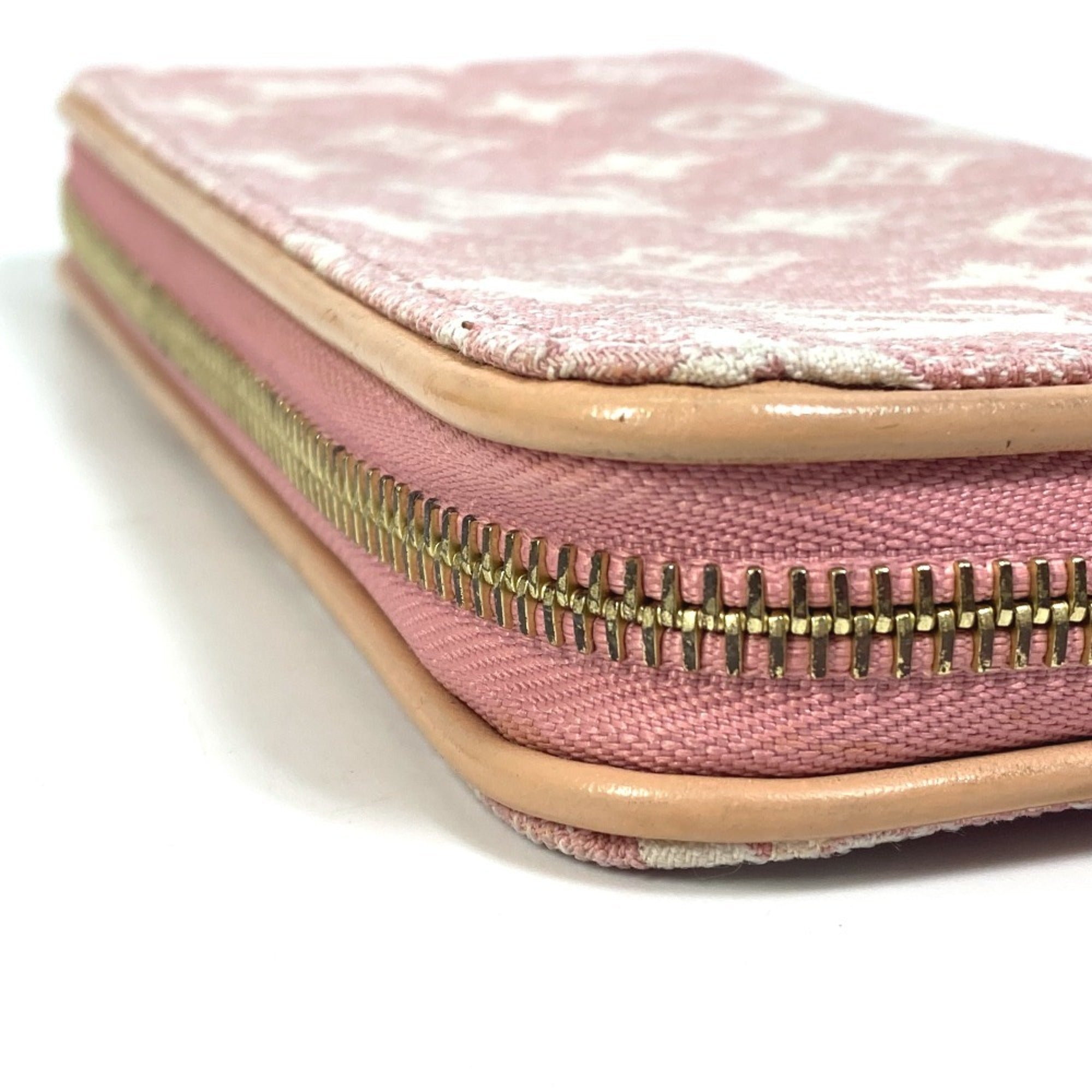 Louis Vuitton Monogram Denim Pink Monogram Denim Long Wallet