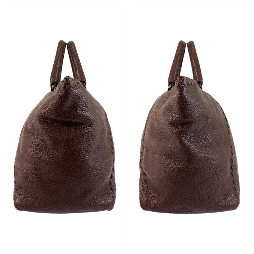 Bottega Veneta Brown Leather Handbag Tote Bag