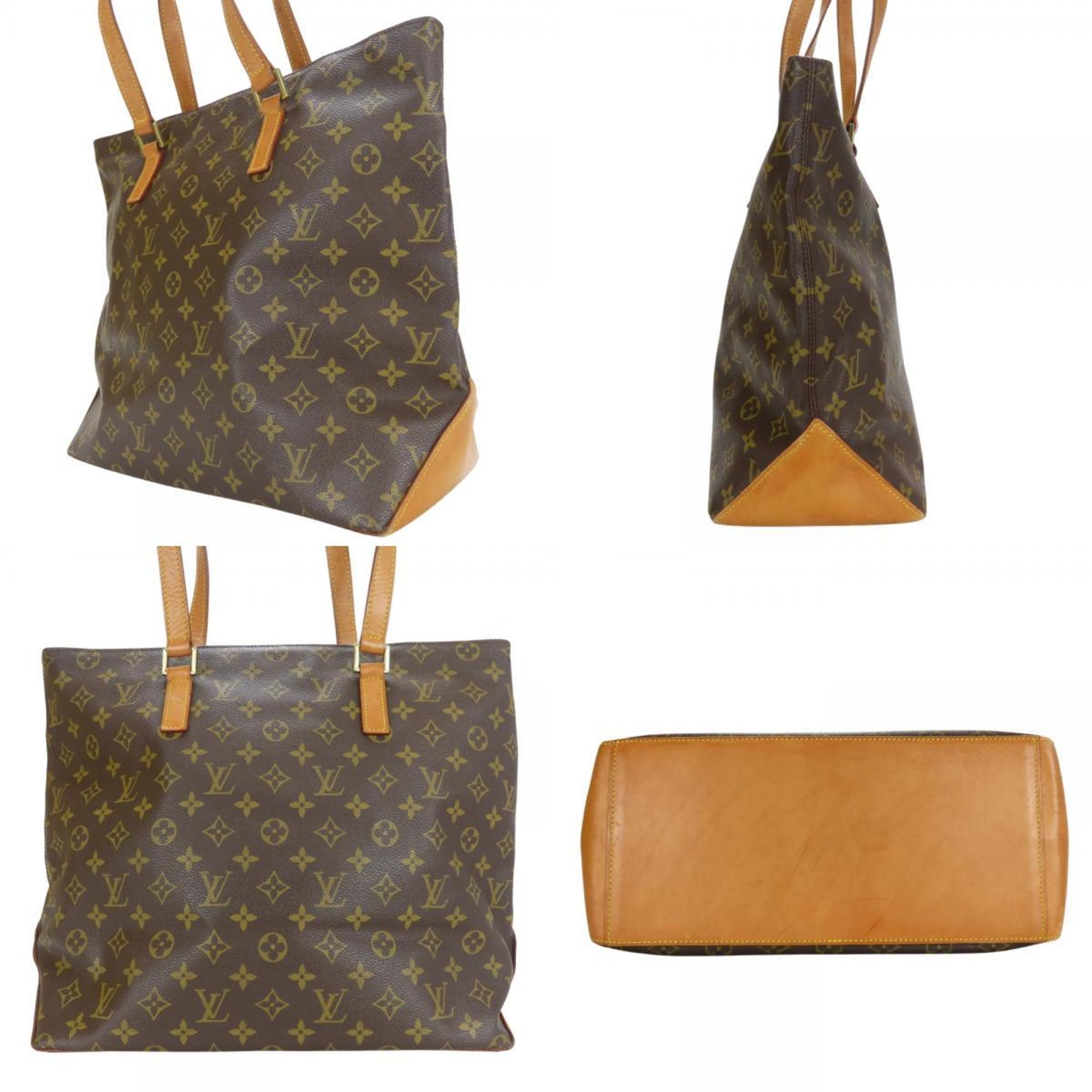 Louis Vuitton Brown Monogram Leather Tote Bag
