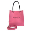 Balenciaga Black Pink Leather Shoulder Bag Tote
