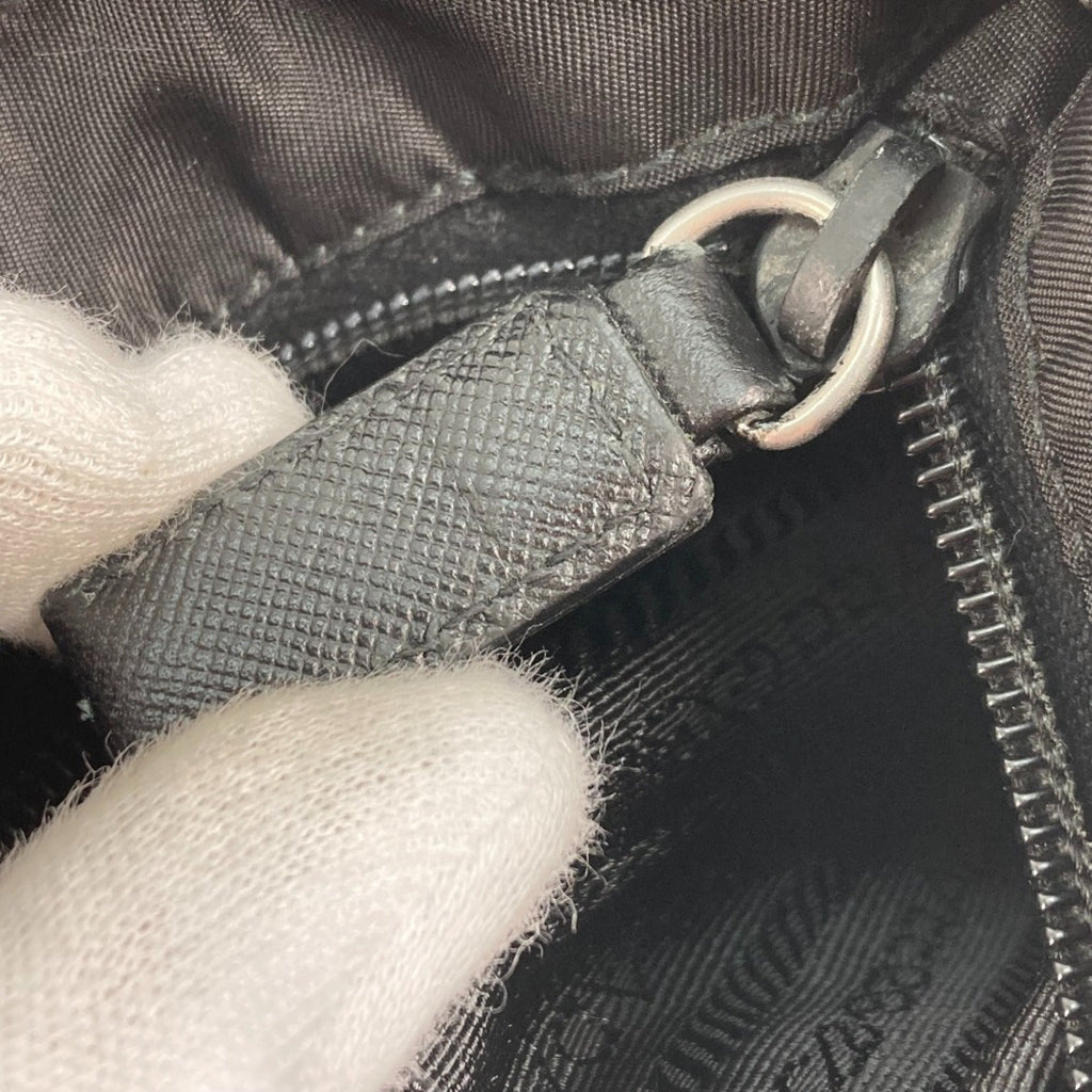 Prada Black Cloth Shoulder Bag
