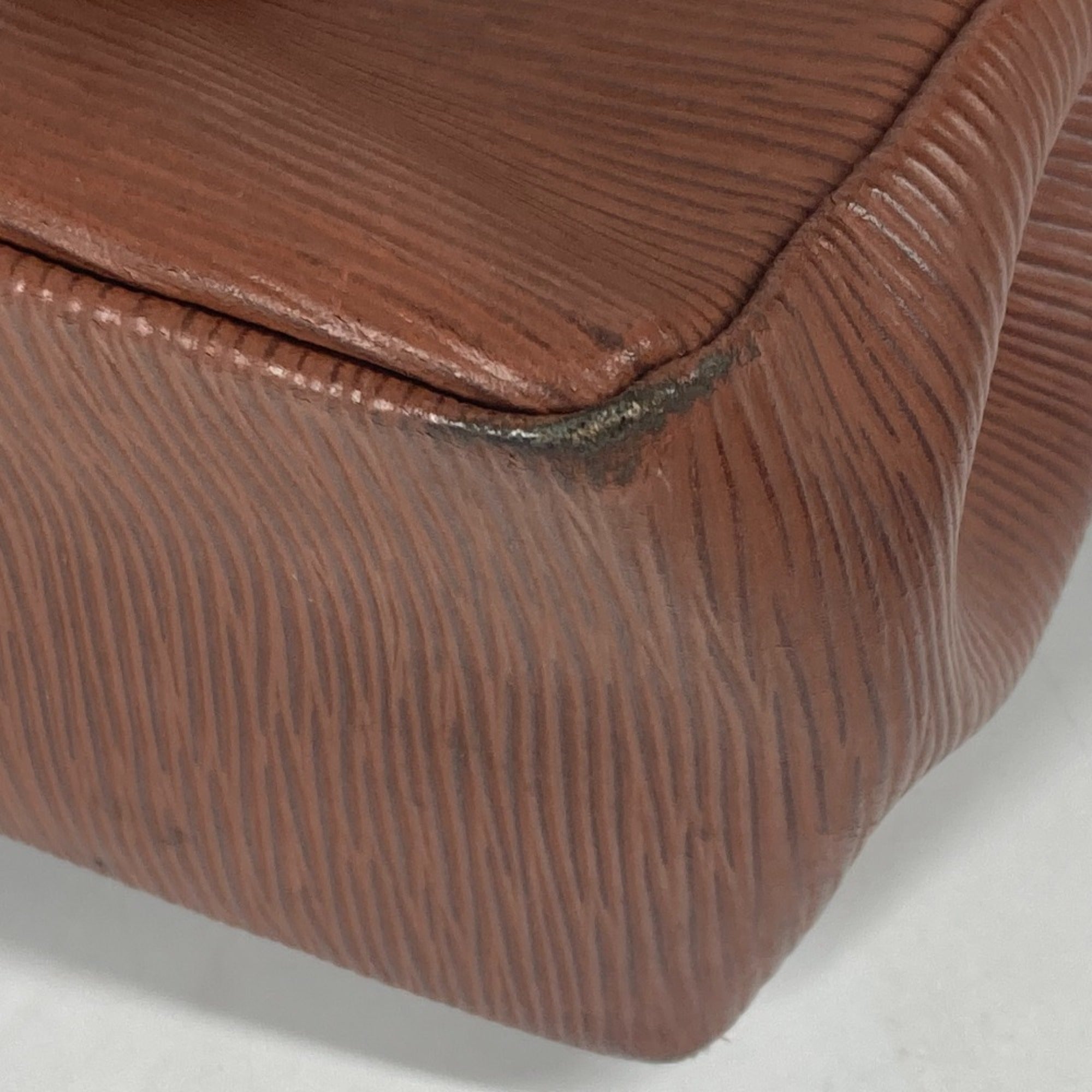 Fendi Brown Leather Handbag Shoulder Bag Tote Bag