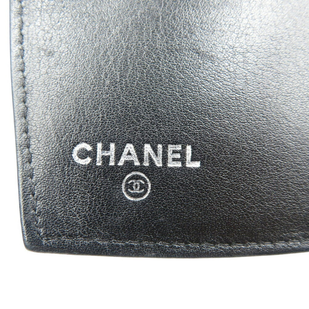 Chanel Black Yellow Patent Leather Wallet (Bi-Fold)