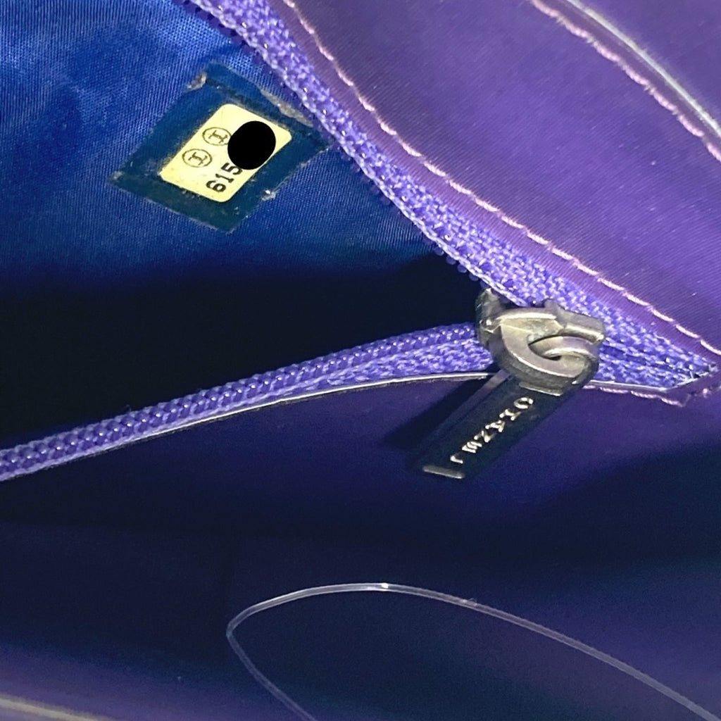Chanel Purple Pvc Leather Shoulder Bag