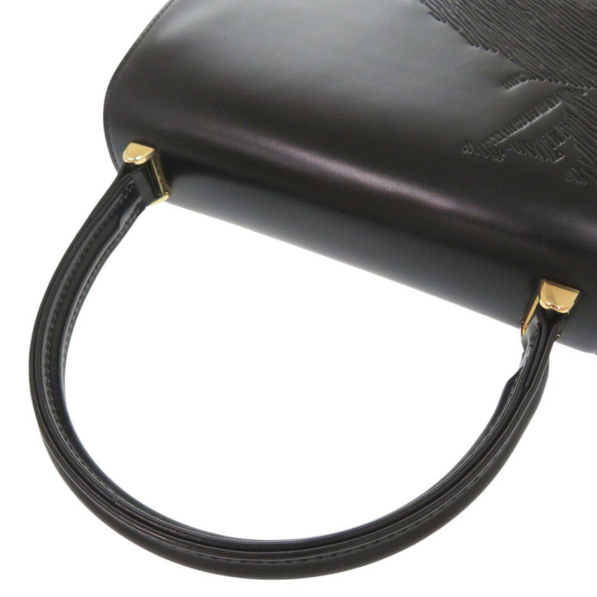 Louis Vuitton Black Leather Handbag