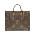 Louis Vuitton Marron Coated Canvas Handbag