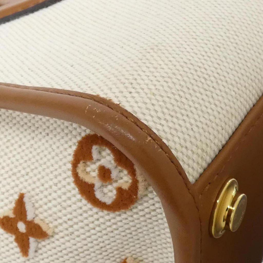 Louis Vuitton Natural Canvas Leather Handbag