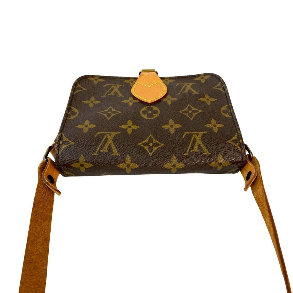 Louis Vuitton Brown Pvc Leather Pochette Shoulder Bag