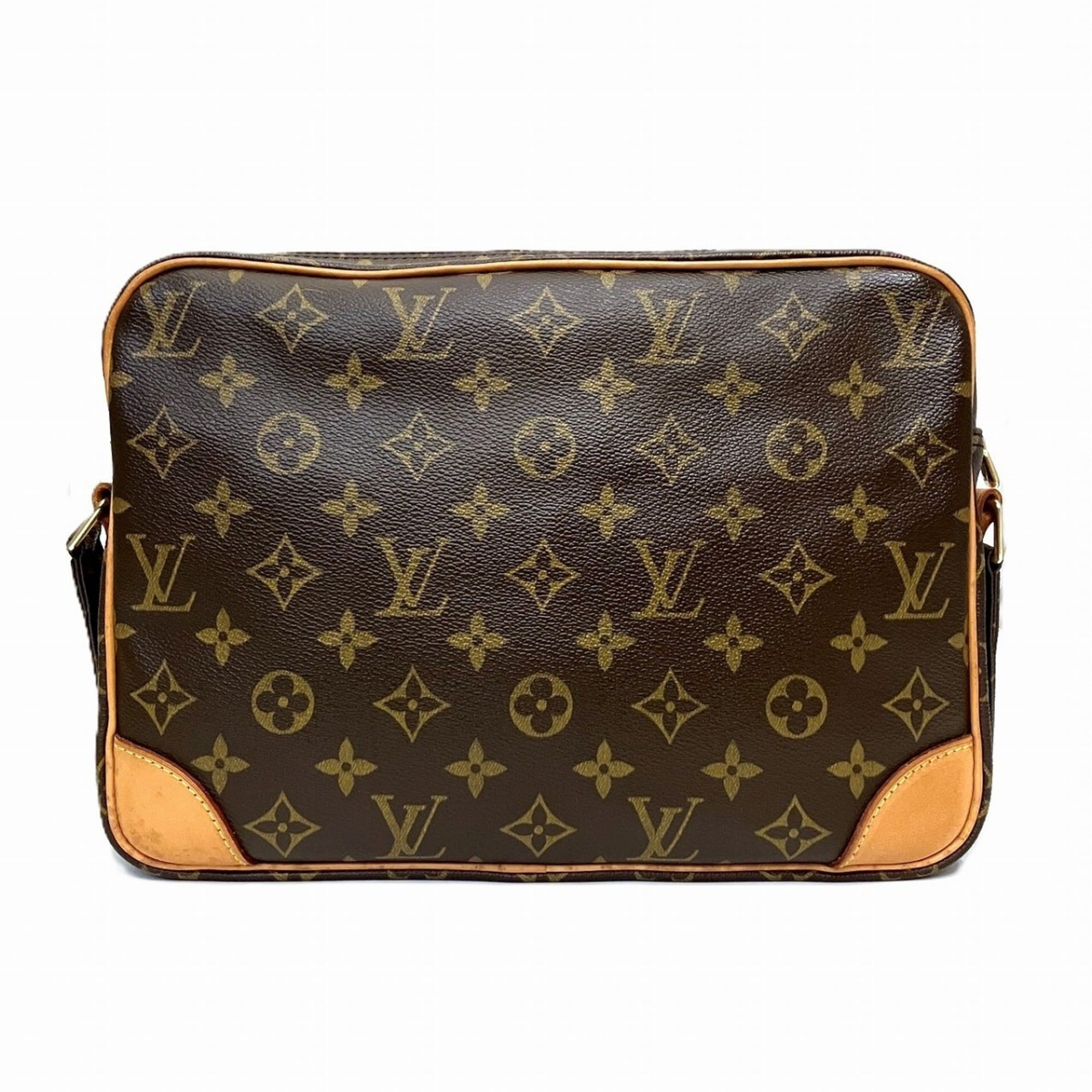 Louis Vuitton Brown Leather Shoulder Bag