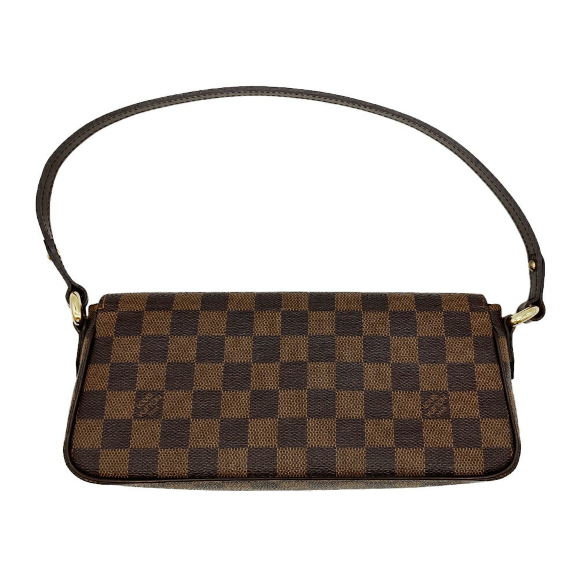 Louis Vuitton Damier Brown Damier Canvas Ebene Galle Leather Shoulder Bag
