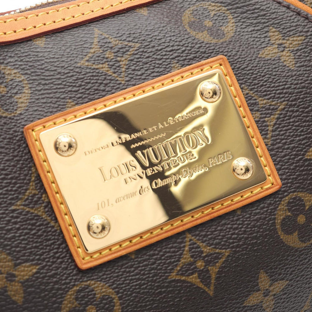 Louis Vuitton Brown Coated Canvas Leather Shoulder Bag