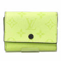 Louis Vuitton Taiga Lemon Yellow Taiga Leather Leather Wallet (Tri-Fold)
