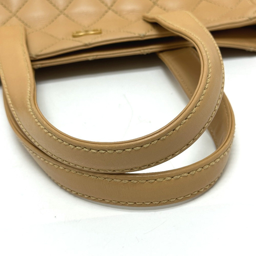 Chanel Beige Leather Tote Bag