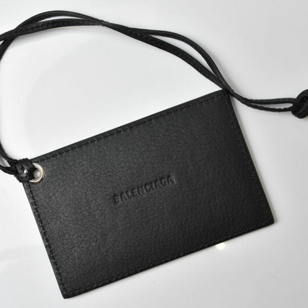 Balenciaga Black Leather Pouch