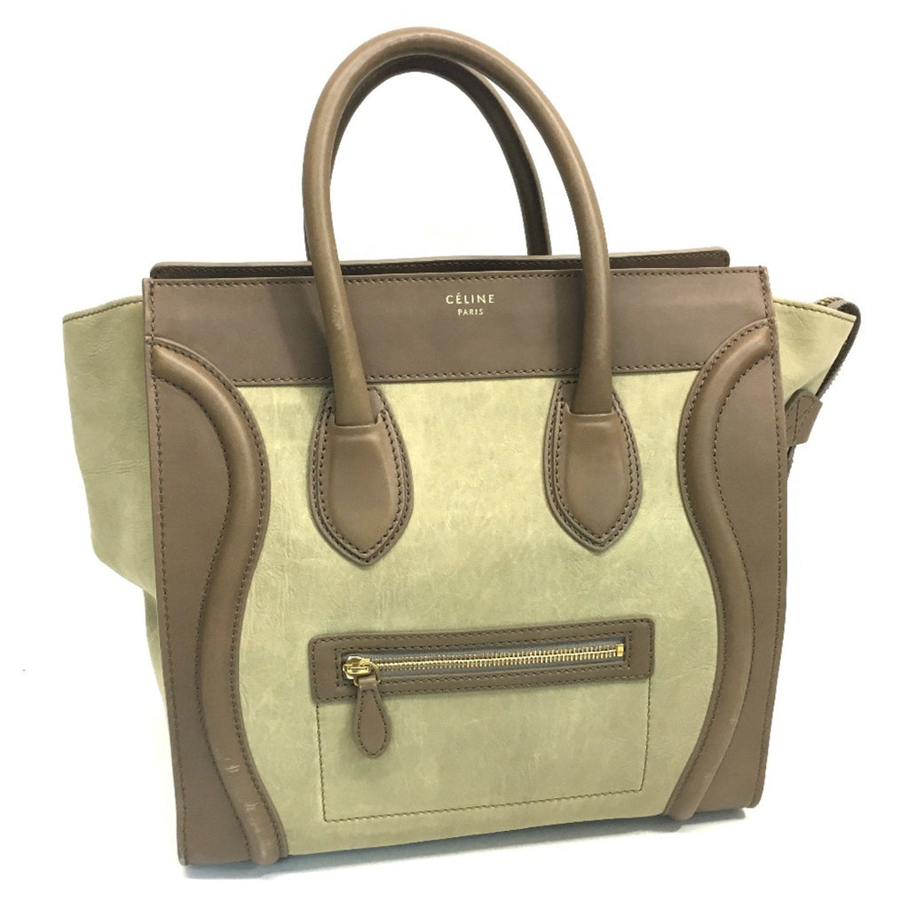 Celine Gray Leather Handbag
