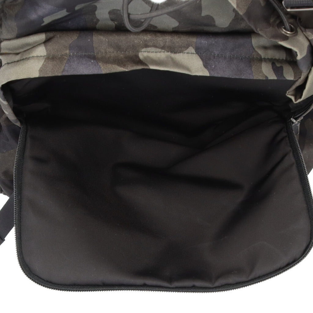 Prada Black Green Nylon Backpack