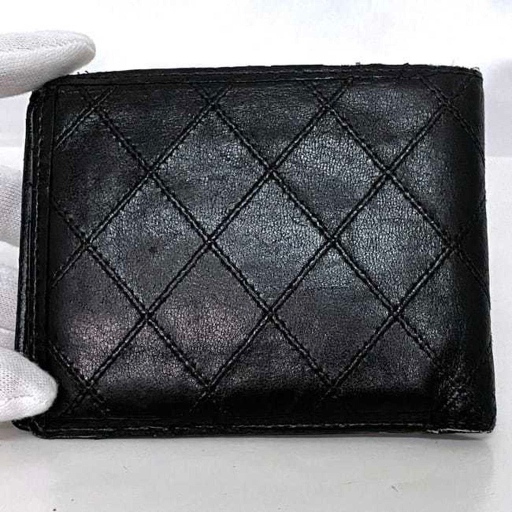 Chanel Black Leather Wallet (Bi-Fold)